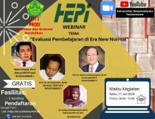 Kerjasama dengan HEPI, Prodi PEP Pascadik UST adakan Webinar Evaluasi Pendidikan di Era New Normal